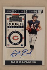 2019 Contenders Football Autograph Dax Raymond Bears