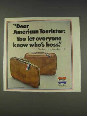 1977 American Tourister Attache Case Ad Who's Boss