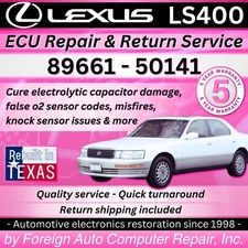 89661-50141 LS400 Lexus ECU / ECM Repair - Quick Turnaround - 5 year warranty