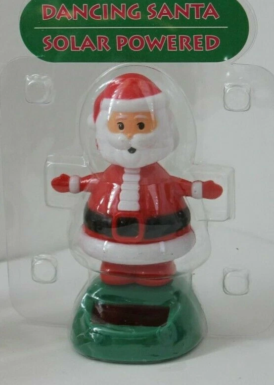 24太阳能跳舞圣诞老人、汽车或厨房、圣诞假日装饰 — 第 2/2 张图片