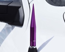 True Spike Purple 5 Billet Fat Spiked Amfm Radio Antenna For Chevy Silverado