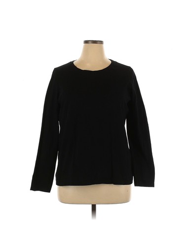 Women Black Long Sleeve T-Shirt XL | eBay
