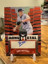 2024 Leaf Metal Baseball #/6 SSP Zebby Matthews Prospect RC Auto 🔥📈