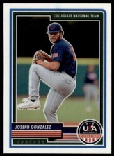 Joseph Gonzalez 2023 Panini Stars & Stripes Rookie Card RC #68 USA Collegiate