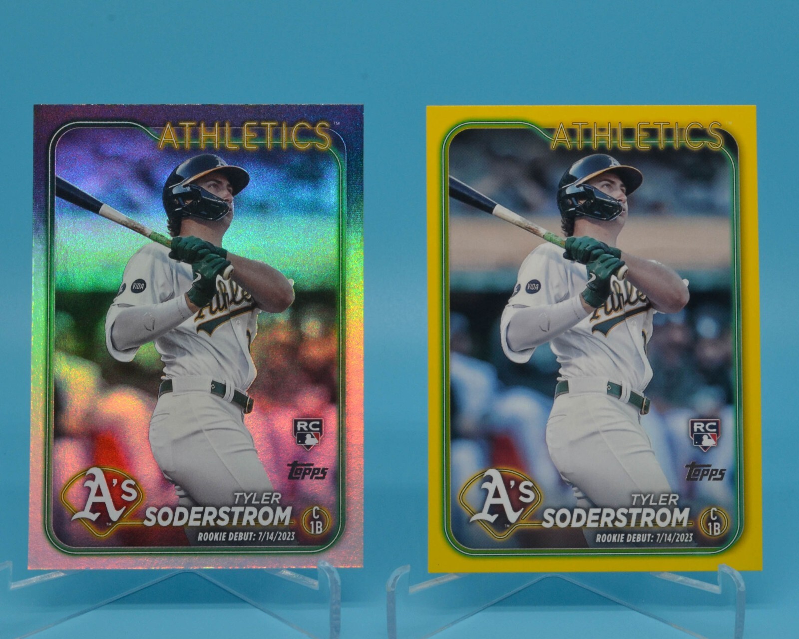 2024 Topps Update Series TYLER SODERSTROM Rookie Debut #US116 Yellow + Foil RC