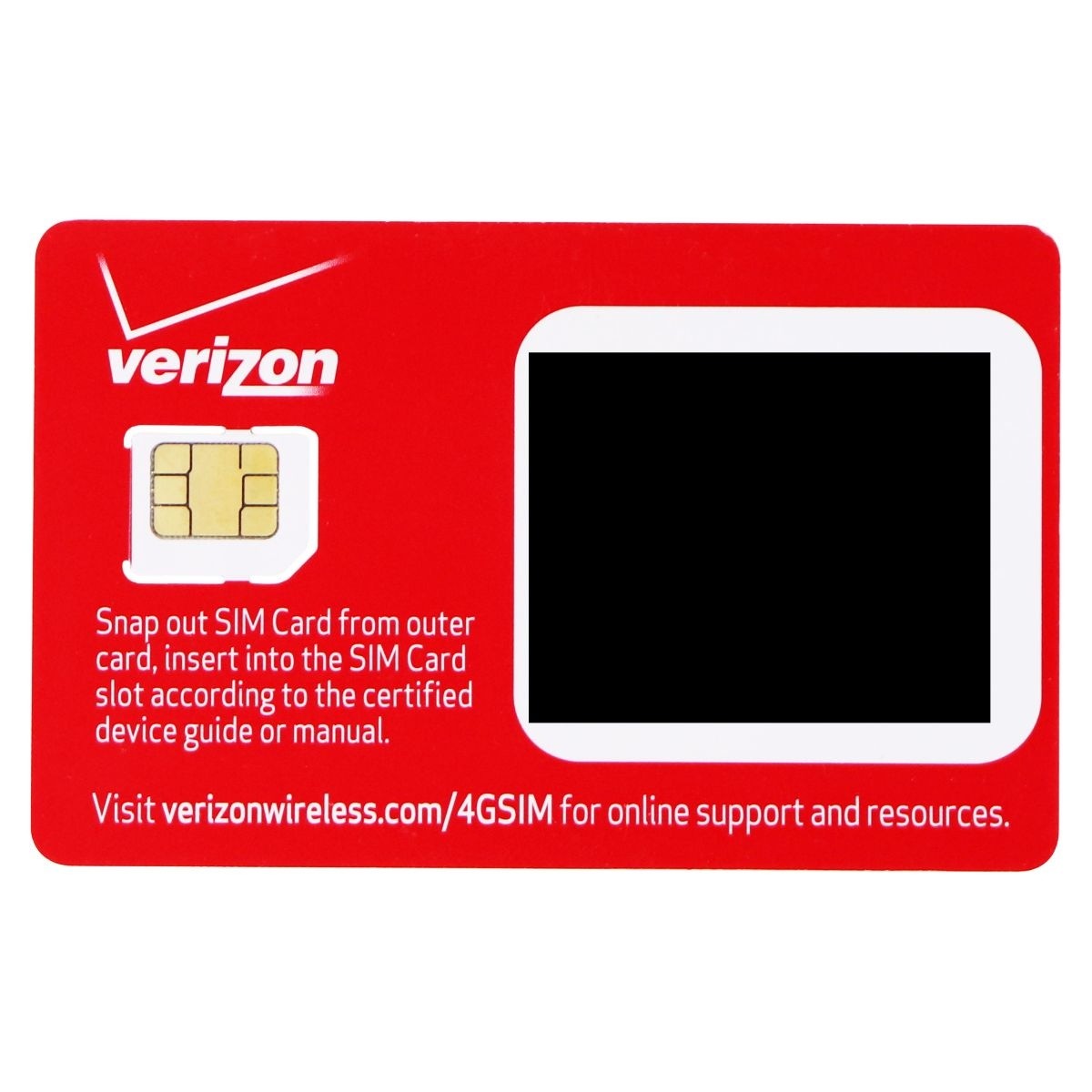 Verizon Wireless 4G LTE Micro SIM Card (BULKSIM-NFC-D) | eBay