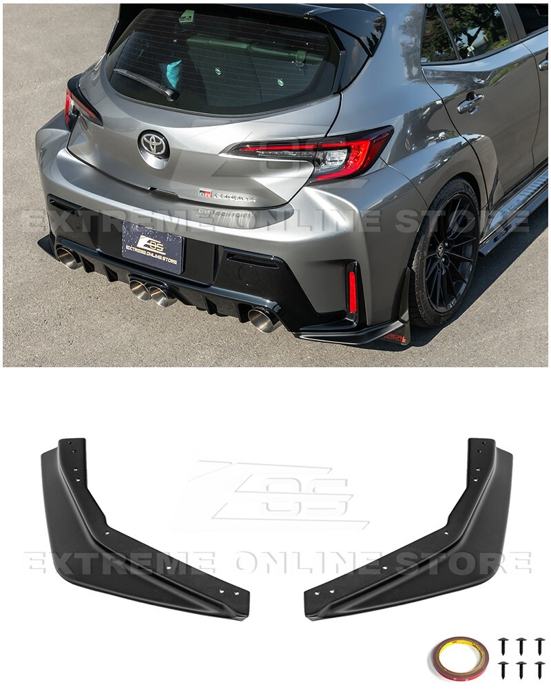 For 23-Up GR Corolla | GR Package Matte Black Rear Apron Lip Spat