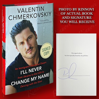 I ll Never Change My Name SIGNED Valentin Chmerkovskiy (2018,HC,1st/1st) NEW