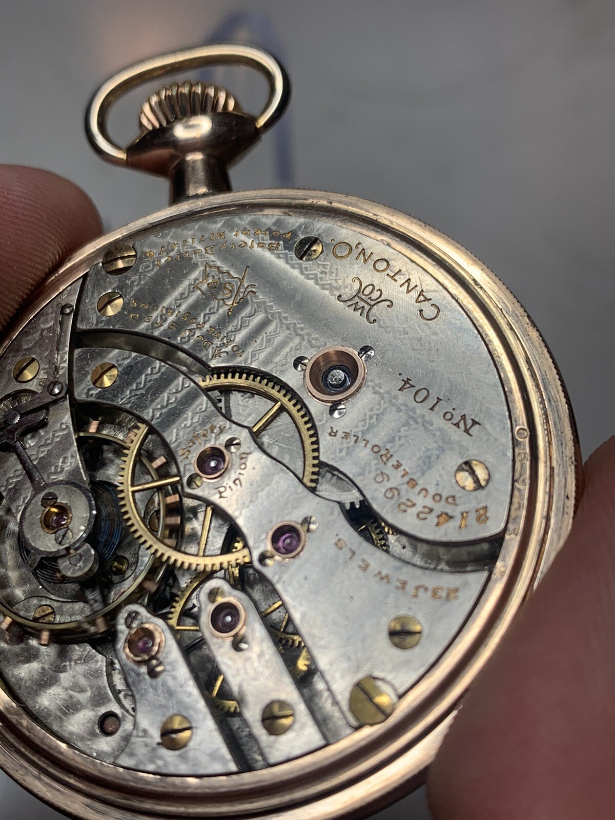 Hampden Pocket Watch 16s 23 Jewels 60 Minute Dial Runs Serviced eBay