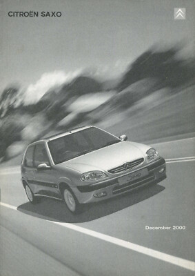 AUTOAUSSTATTUNG & TECHNISCHE DATEN PROSPEKT - CITROEN SAXO - DEZEMBER 2000