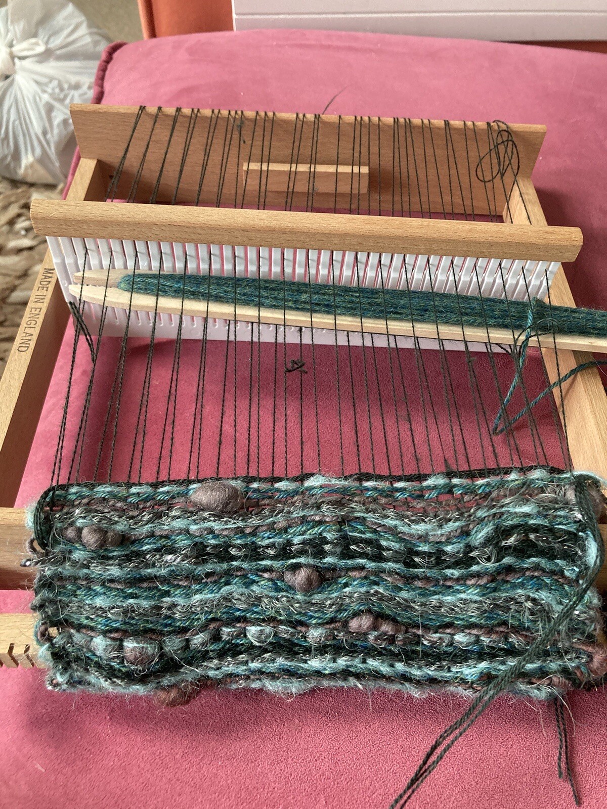 Vintage Larger Spear's Weaving Loom Size 3 13 Inch Wide Complete With