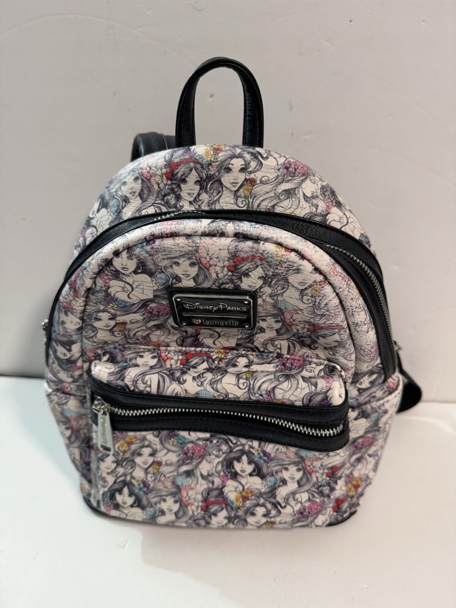 Loungefly Disney Parks Princesses Sketch Mini Backpack