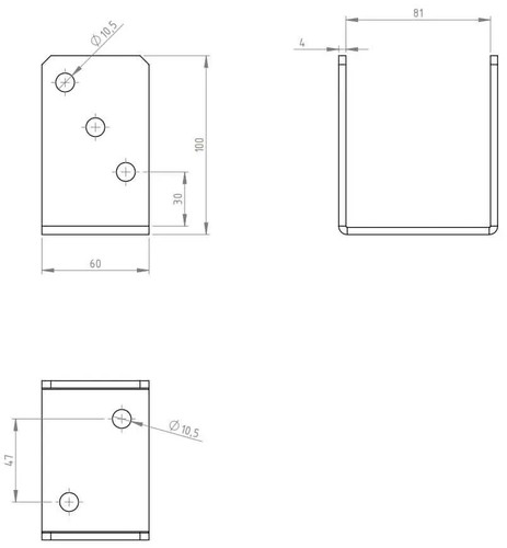 SET Pfostenträger Balkenschuh Pfostenanker Pfostenschuh alle Größen +6x Schraube - Bild 17 von 26