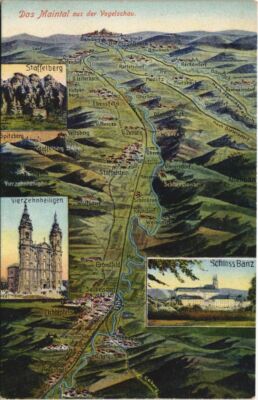 Old postcard postcard greeting from the Maintal GERMANY (1108784)