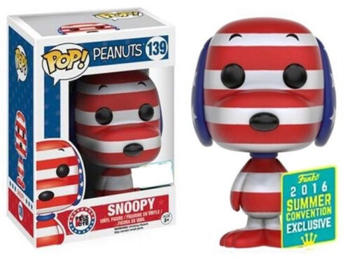 2016 Patriotic Snoopy Peanuts Exclusive POP! Animation #139 Vinyl Figure Funko - Picture 1 of 1