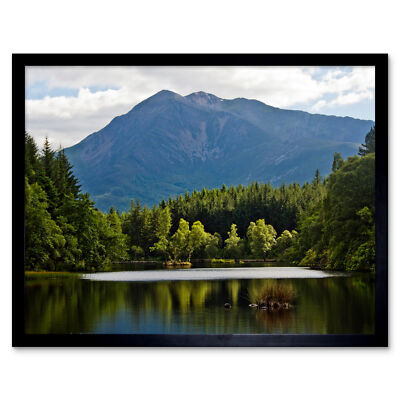 Gillman Glencoe Lochan Highland Schottland Foto Wandkunstdruck gerahmt 12x16