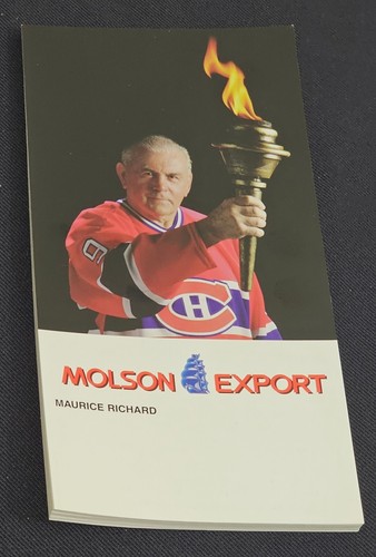 MAURICE ROCKET RICHARD - MONTREAL CANADIENS - MOLSON EXPORT - POSTCARDS LOT (25) - Picture 2 of 7