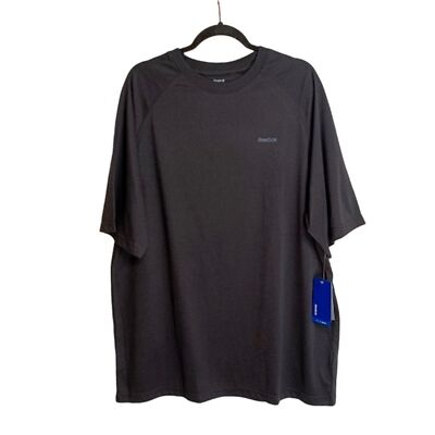 REEBOK Play Dry Black Crewneck Short Sleeve Shirt 1XLT NWT