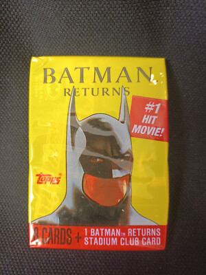 1992 Topps Batman Returns Booster Pack Sealed Movie Photos 8 Cards [Cletius]