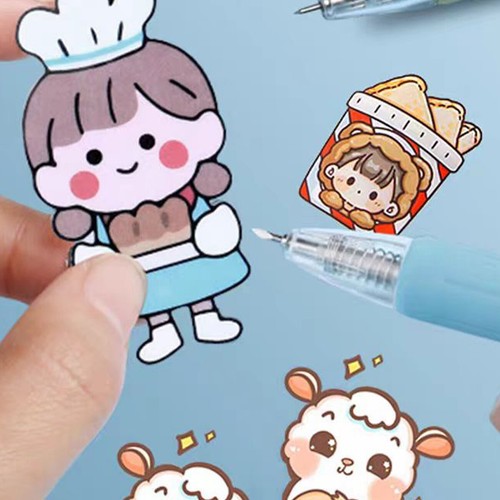 6X DIY Paper Art Knife Polychrome and Pen, Pen Knife Carving Tools Utility Knife - Picture 11 of 11