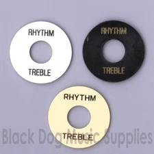 Les Paul guitar Pickup Selector Switch RHYTHM TREBLE RING PLATE BLACK/IVORY