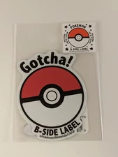 Pokemon B-Side Label Sticker Pokeball Waterproof US SELLER