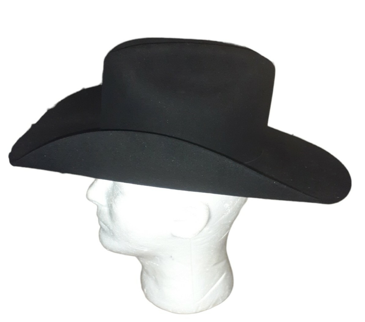 Vintage Bailey Western Cowboy Hat Black Wool Colt Bre… Gem