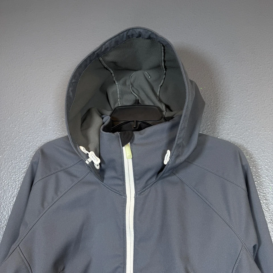 Jaqueta vintage Oakley L feminina cinza SoftShell forrada de lã - Imagem 2 de 4