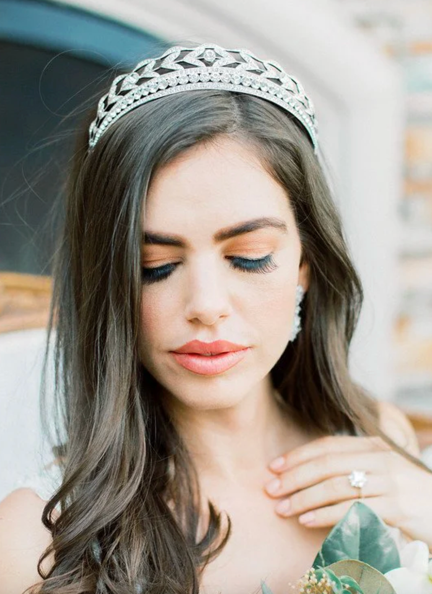 Swarovski Tiara Headband EDEN Luxe Ginevra NOBLESSE Swarovski Crystal Wedding Tiara | EDEN LUXE Bridal main image 3