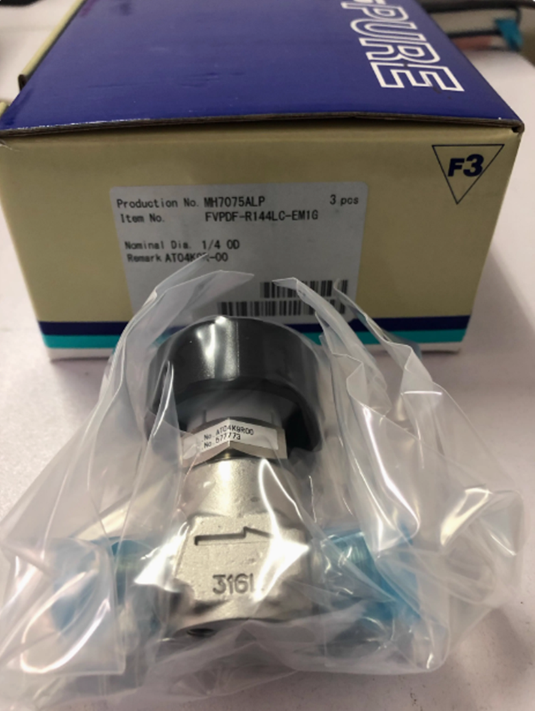 1pcs new Fujikin 1/4 MVCR Manual Low Pressure Diaphragm Valve