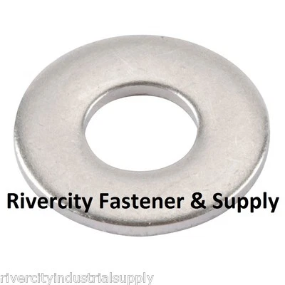 RIVERCITY FASTENER & SUPPLY (500) M4 Metric Stainless Steel Flat Washer A2 / 18-8 / SS 4mm Washers