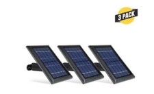 Wasserstein Eufy Cam 2C and 2C Pro Black Solar Panel 3-Pack - Black