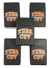 5 Gambler Tube Cut King Size Cigarette Case Hard Flip Top Strong Heavy Duty Box