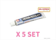 TAMIYA PUTTY WHITE TAM 87095 ADHESIVES FILLER PAINT MADE IN JAPAN 32g X 5 SET