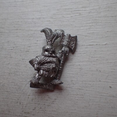 Citadel Warhammer 80s Reg Renown Imperial Dwarf RRD6 Prince Ulther's Champion