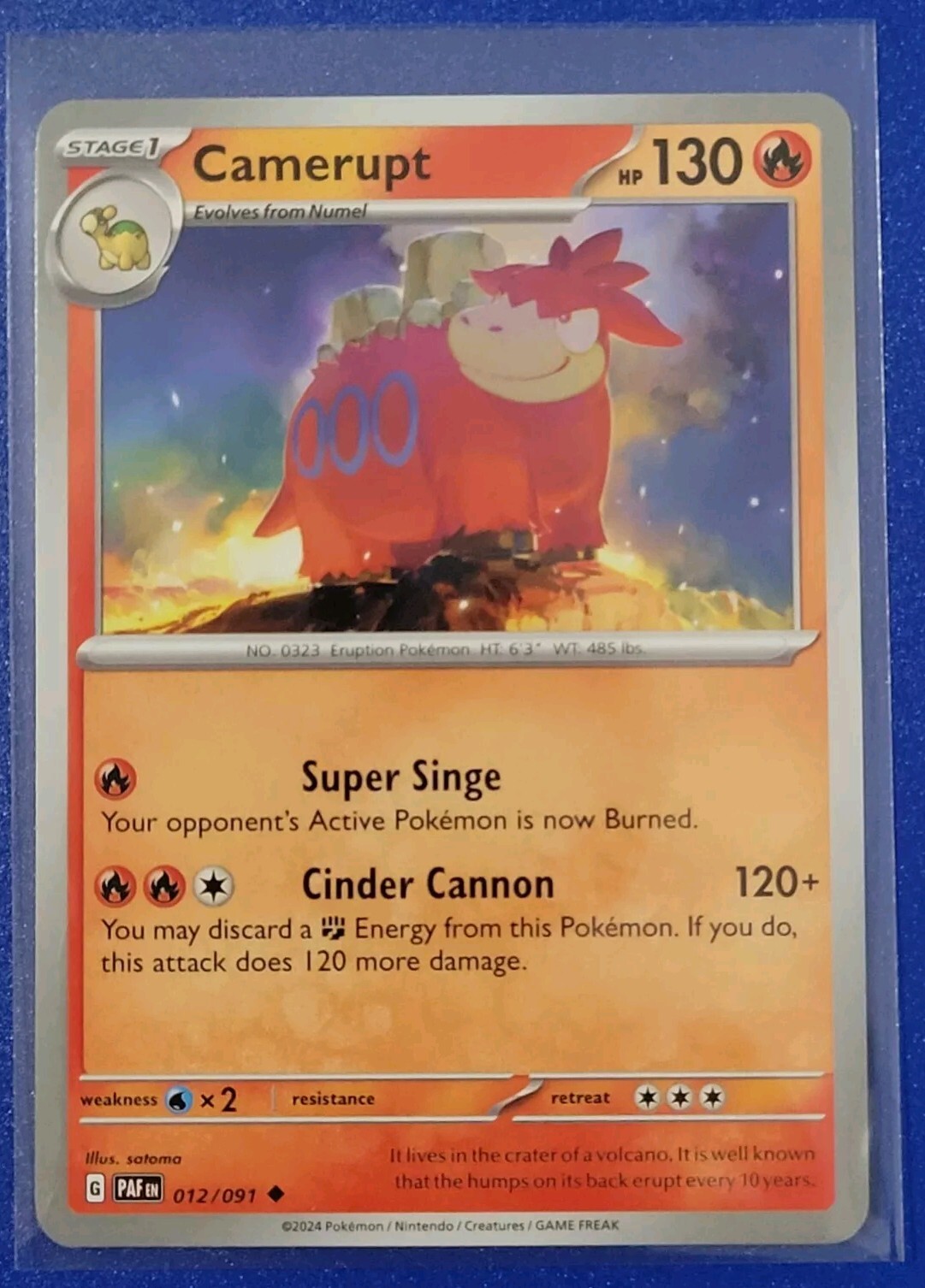 Pokémon TCG Paldean Fates: Camerupt (012/091) - Uncommon - Near Mint