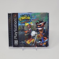 Crash Bandicoot Warped PlayStation 1 PS1 Lenticular Black Label Missing Book