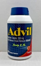 Advil Ibuprofen Tablets 200 mg, 360 Coated Tablets *Pain Reliever/Fever Reducer*