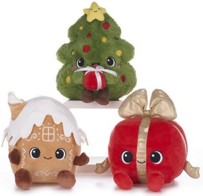 NEU OFFIZIELLES WEIHNACHTEN 8 ZOLL WEIHNACHTSBAUM PLÜSCH WEIHNACHTEN LEBKUCHENHAUS STOFFTIERE