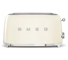 SMEG TSF02CRUS 50's Retro Style Aesthetic 4 Slice Toaster - Cream