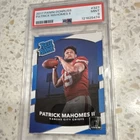 2017 Panini Donruss Rated Rookie Patrick Mahomes II #327 PSA 9 Chiefs