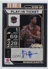 2025-26 Contenders EuroLeague Veteran Play-In Ticket 97/99 Mamadi Diakite Auto