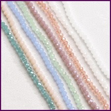120pcs/lot Crystal Glass Rondelle Beads Austria Faceted Round Loose Spacer Beads