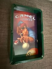Vintage 1990’s Camel Lights  “Joe Camel” Pool Table Scene"Ashtray