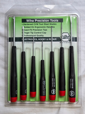 New! Wiha Precision Tool - 7 Pcs Phillps & Slotted Set (26190) Made in Germany