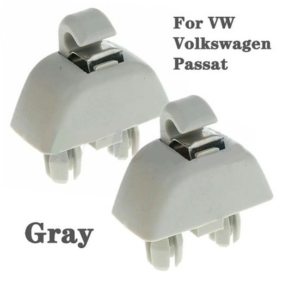 Sun Visor Clip Bracket 2pc for Audi 2006-2019 A6 A7 A8 S6 S7 S8 for Passat Gray