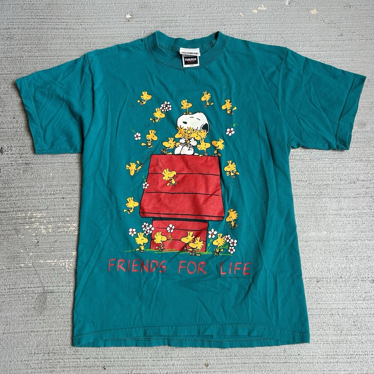 90s vintage SNOOPY WOOD STOCK レゲエ Tシャツ Vintage 90s Peanuts Snoopy Woodstock Tultex Rare T Shirt