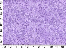 Small Purple Flowers of Leafy Vines on Purple Quilting Sewing Fabric by Yd #1125