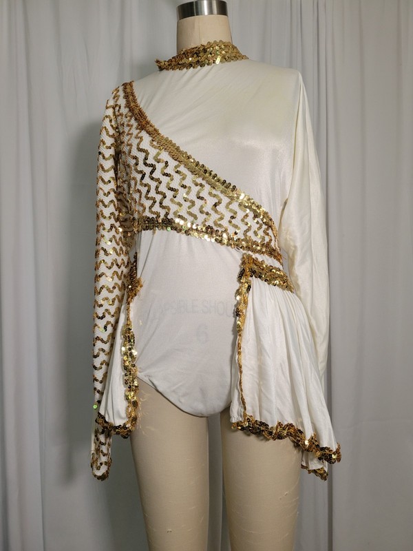 Vintage Majorette Dance Costume Womens M L Skirt Sequin Star Extras