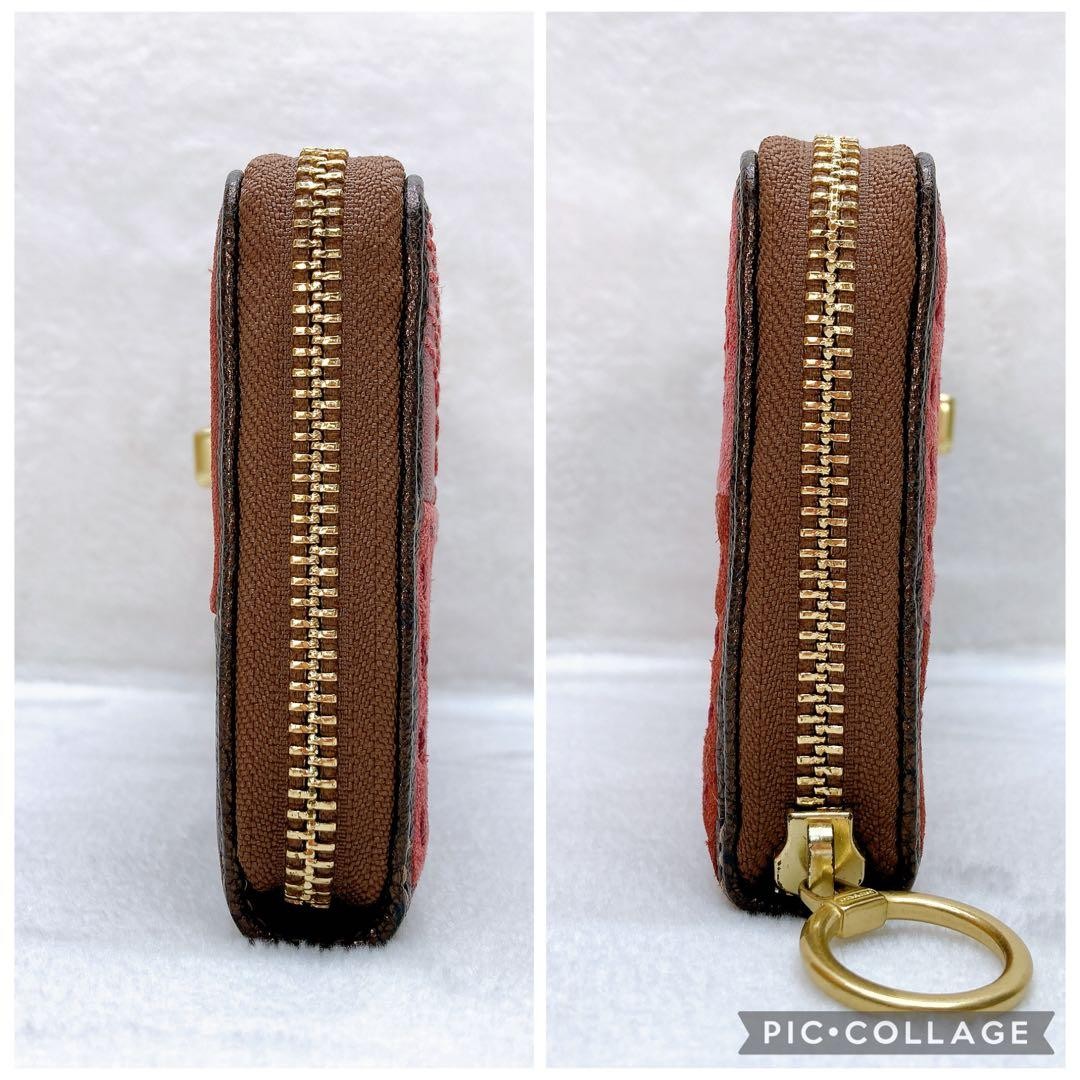 Coach Leather Wallet Zipper Multi Patchwork Turn … - image 4